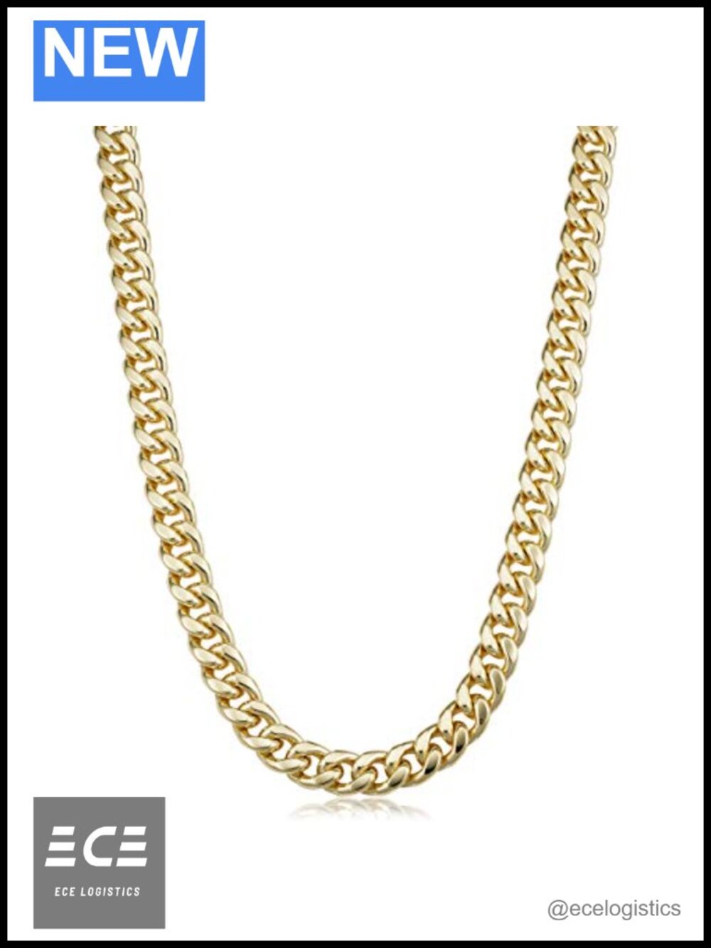 14k Gold Filled Miami Cuban Curb Link Chain Necklace 9.2mm Lobster Clasp